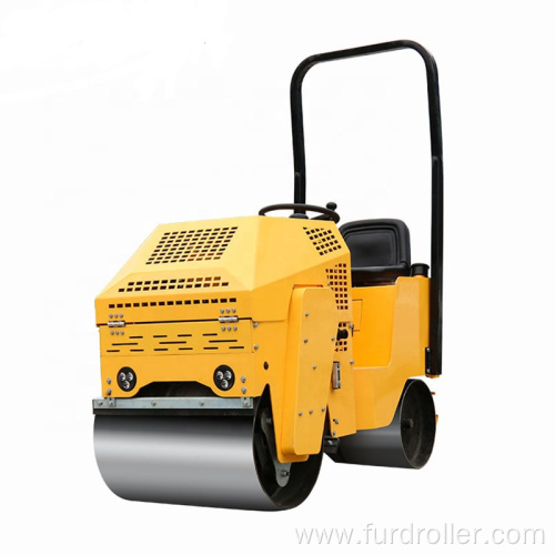 Mini tandem vibratory roller smooth drum roller compactor double drum vibratory roller FYL-860